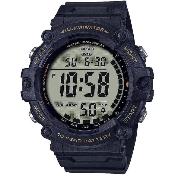 Casio AE-1500WHX-1AVCF Men's Digital Watch 10-Year Battery 100M Water-Resistant - Picture 1 of 3